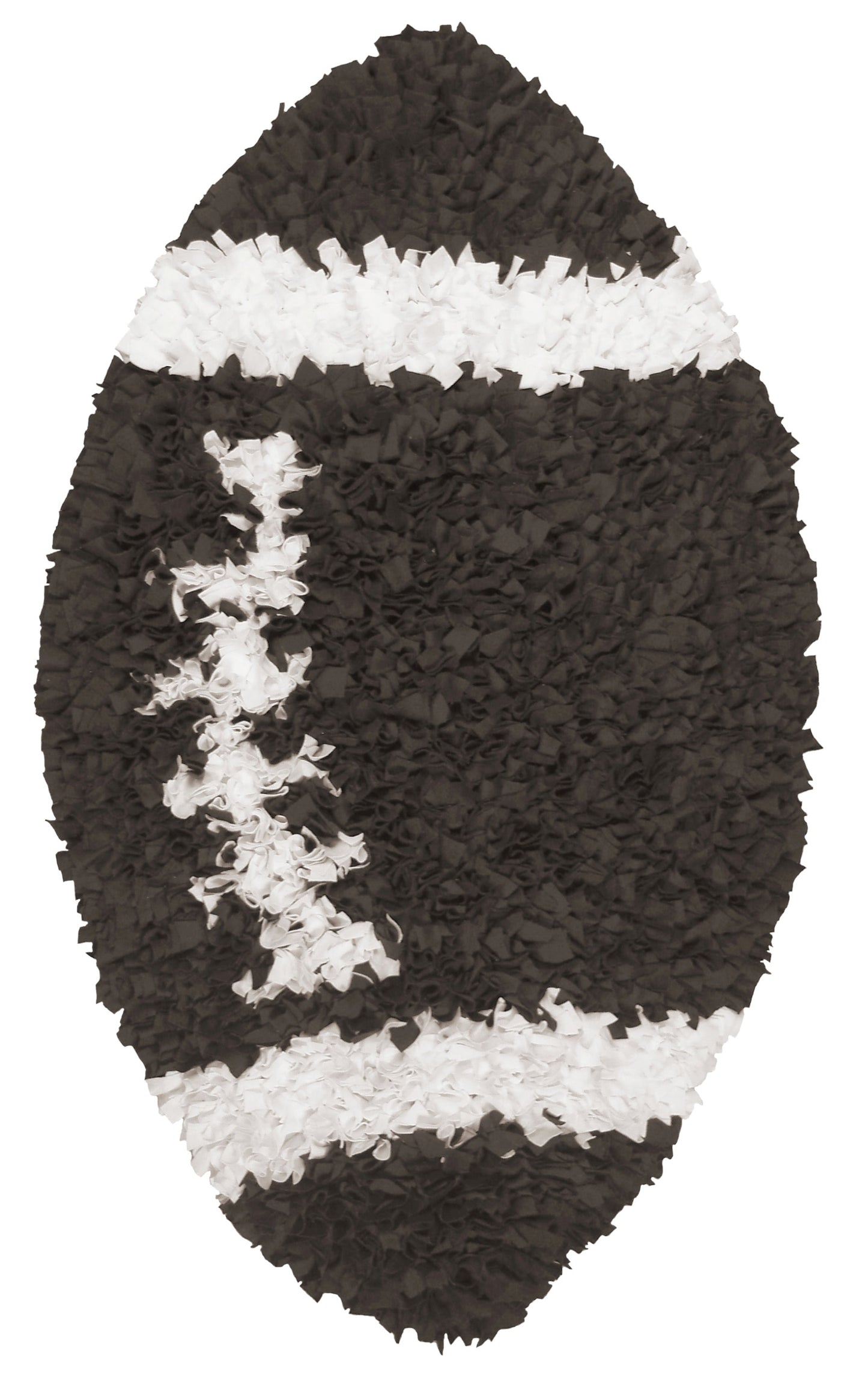 Shaggy Raggy Football Area Rug