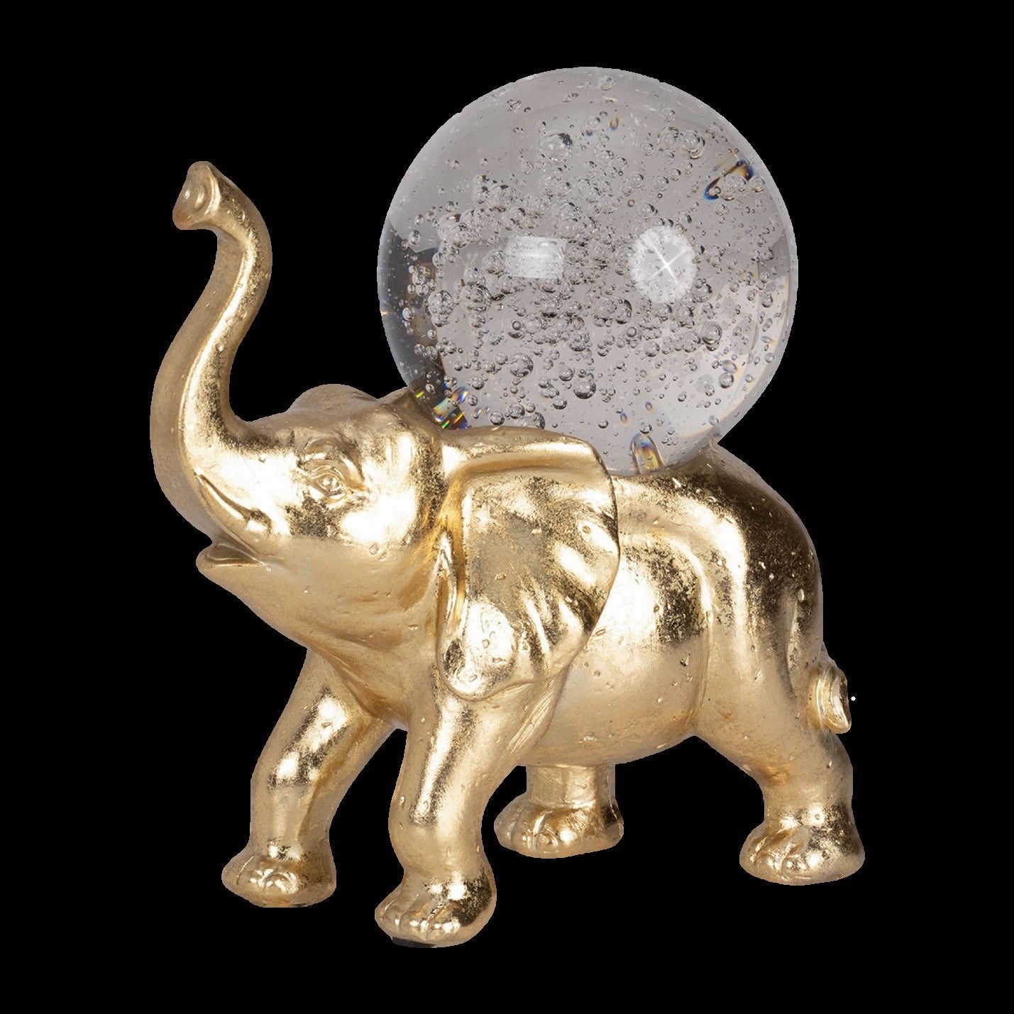 9" Elephant W/Crystalball