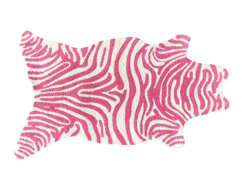 Mini Zebra Pink Area Rug