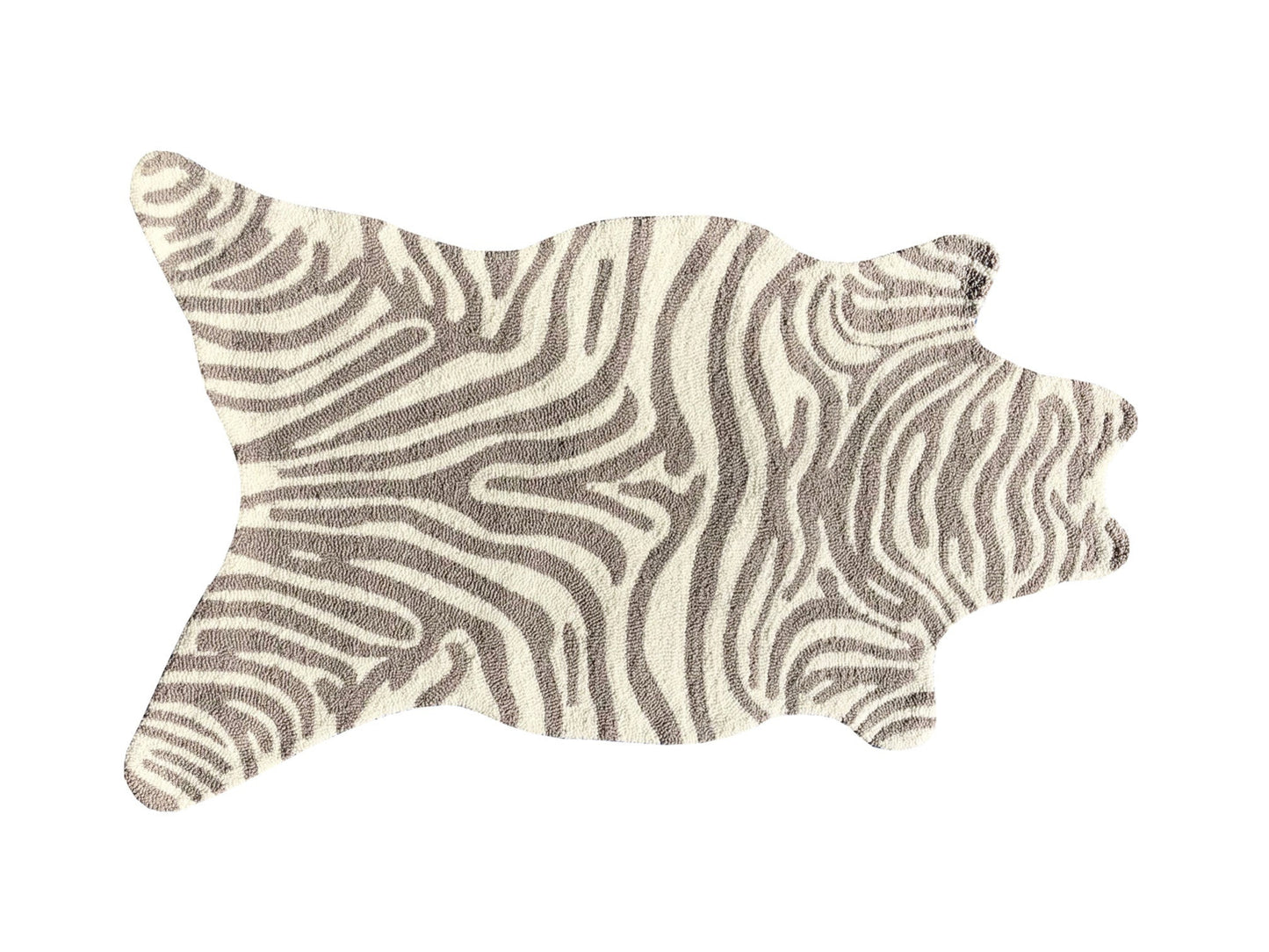 Mini Zebra Gray Area Rug