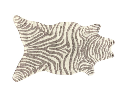 Mini Zebra Gray Area Rug
