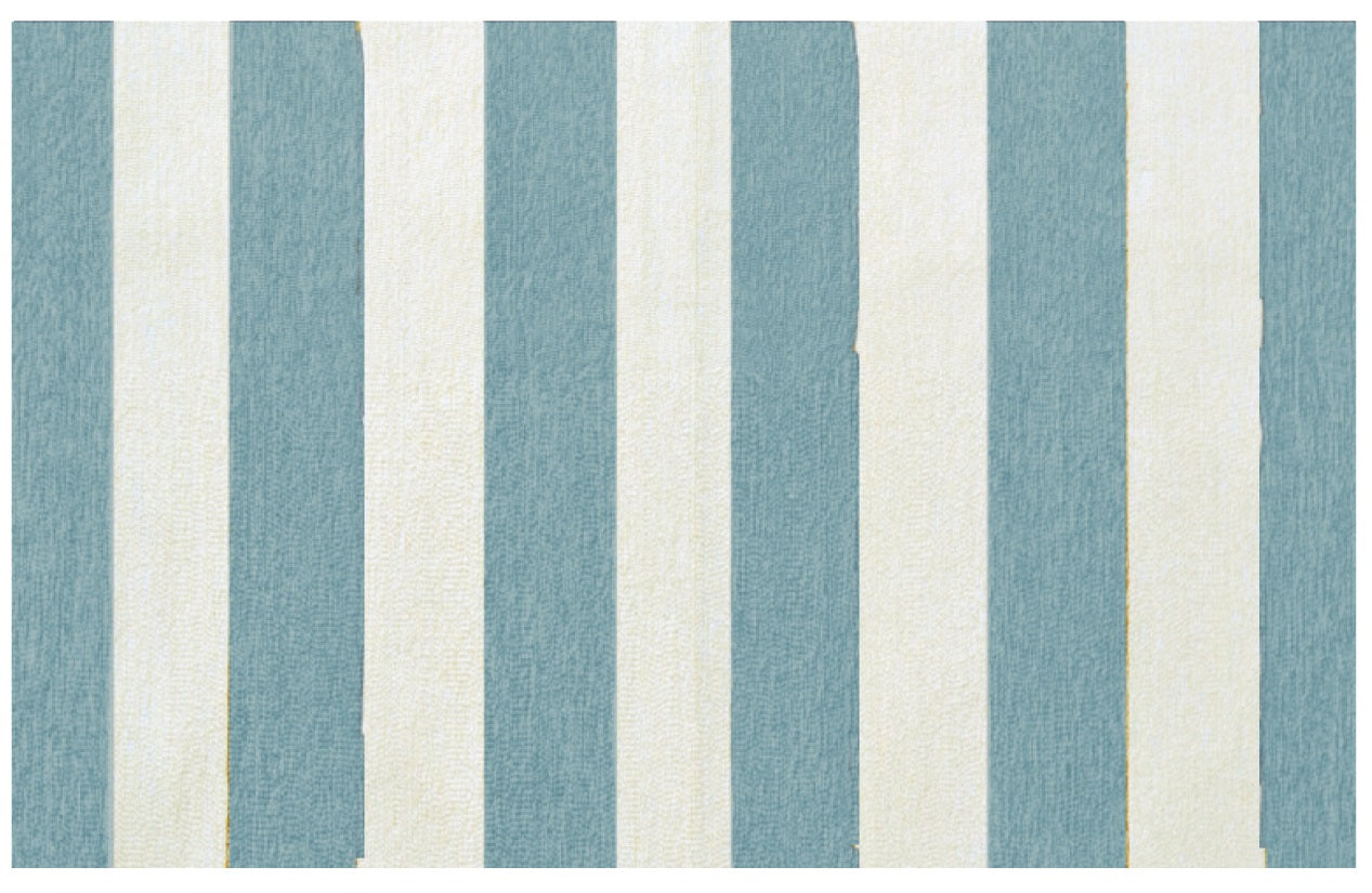 Stripends Turquoise Area Rug (25679D)