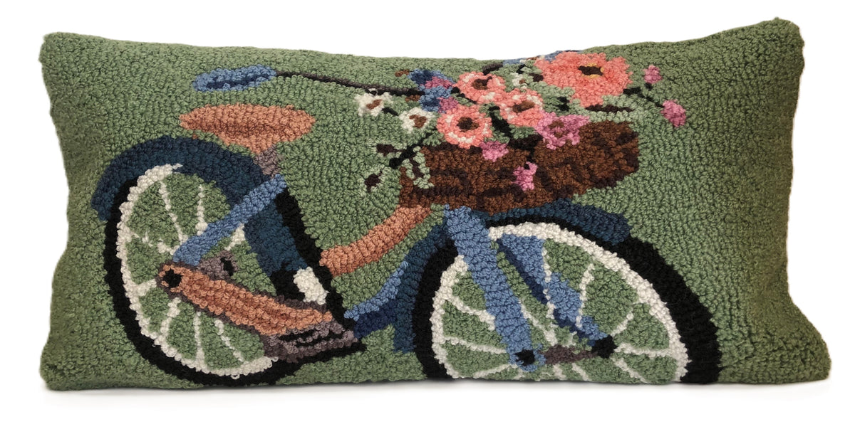 Blossom Bike Fern Rug/Doormat/Pillow