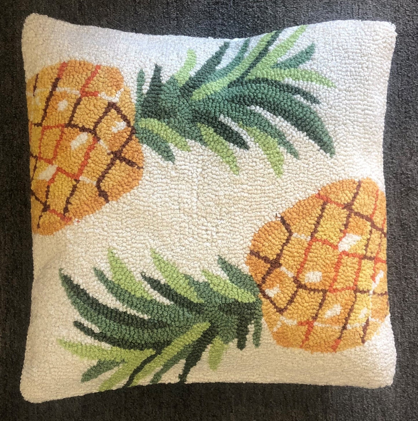 Pineapple Toss Ivory Rug/Doortmat