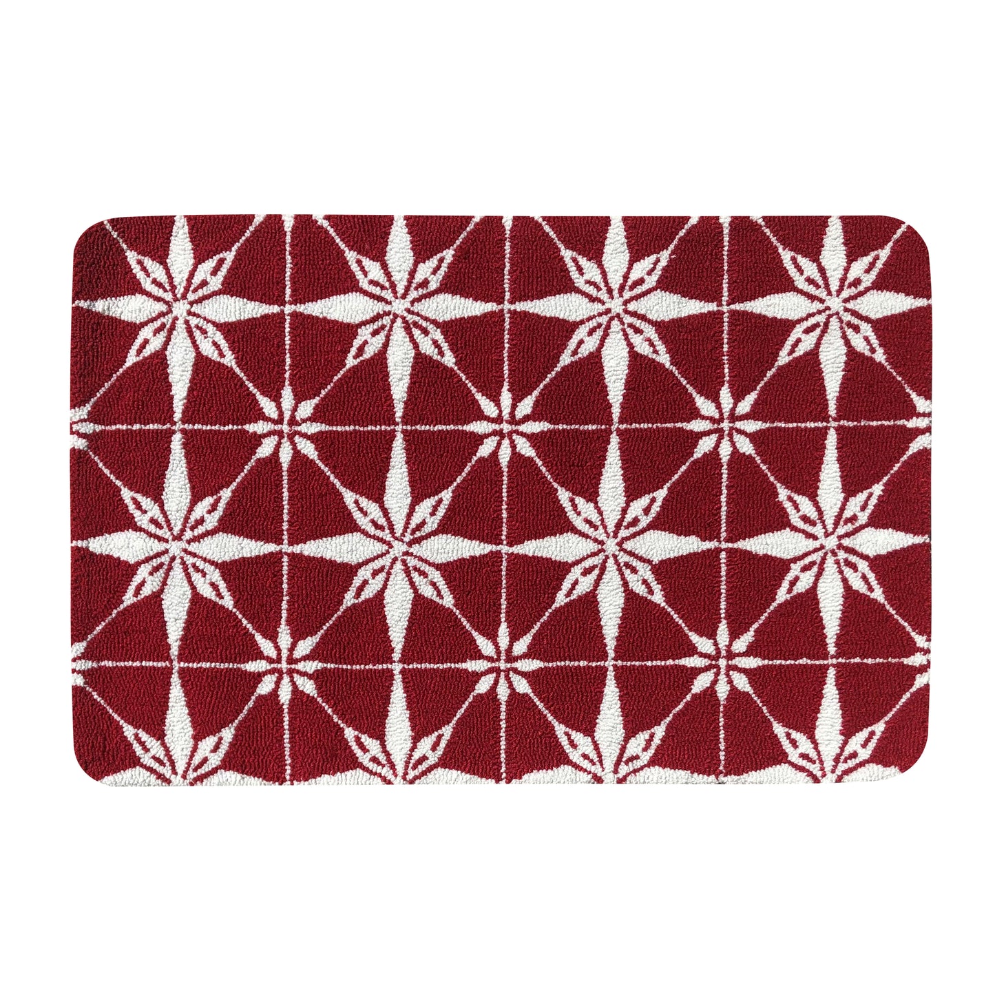 Present Star Red Rug/Doormat