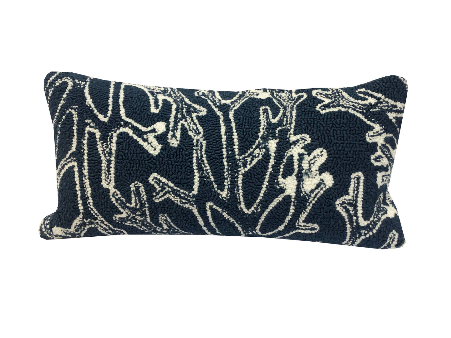 Coral Outline Indigo Rug/Doormat/Pillow