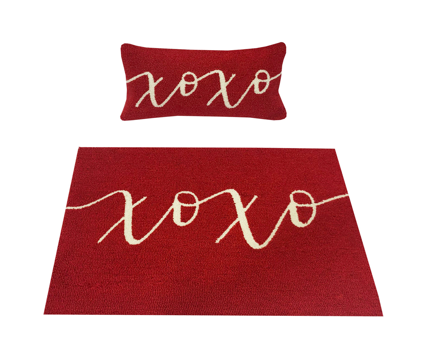 Xoxo Red Rug/Doormat/Pillow