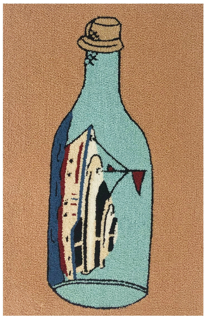 Yacht In A  Bottle Rug/Doormat