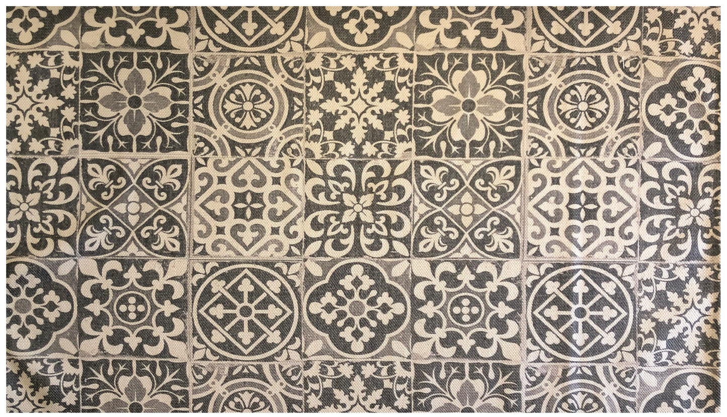 Tile Grey Tonal (Print) Rug/Doortmat