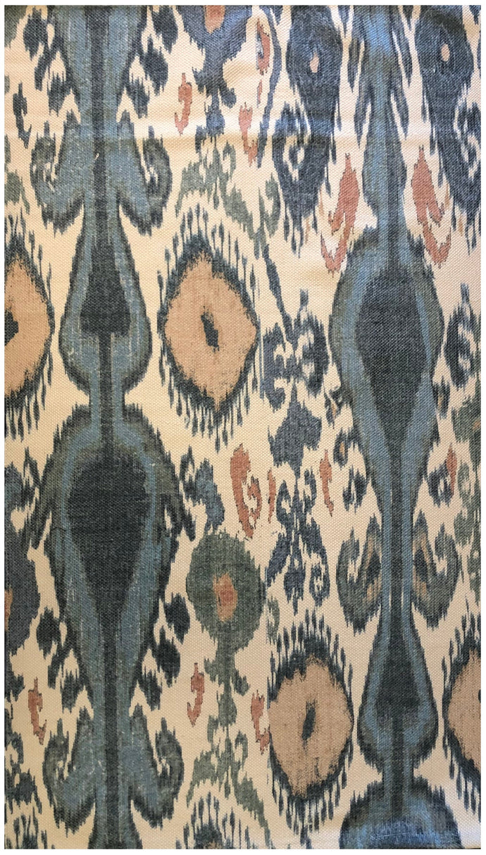 Peyton Ikat Blue (Print) Rug/Doormat