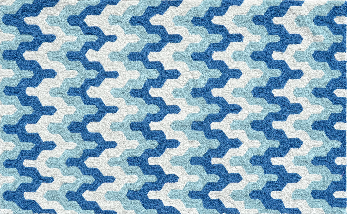 Surge Blue Area Rug