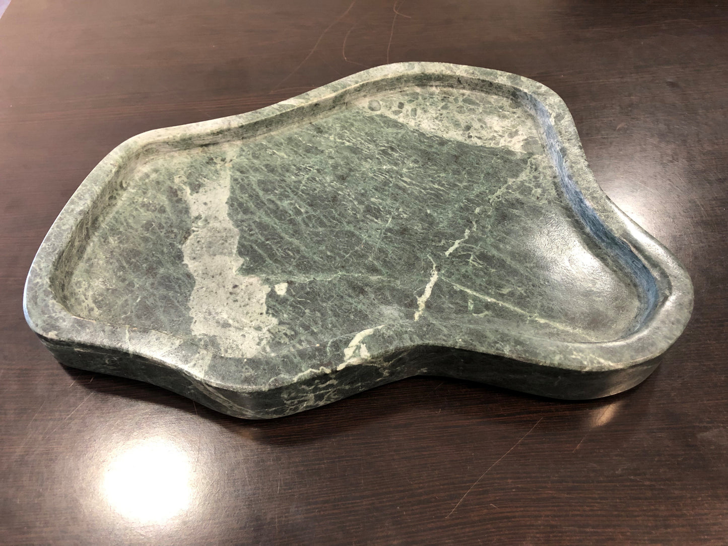 Green Shaped Marble Tray