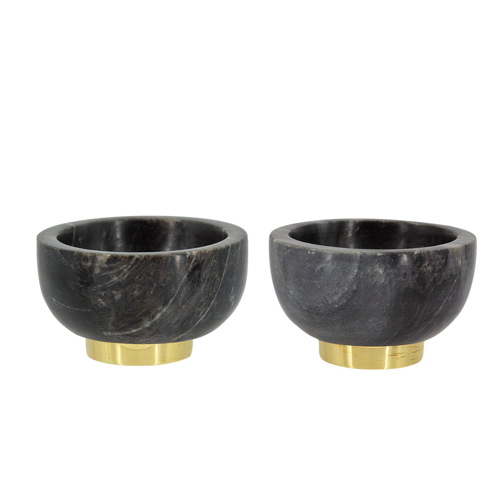 Set of 2 Marble Bowls