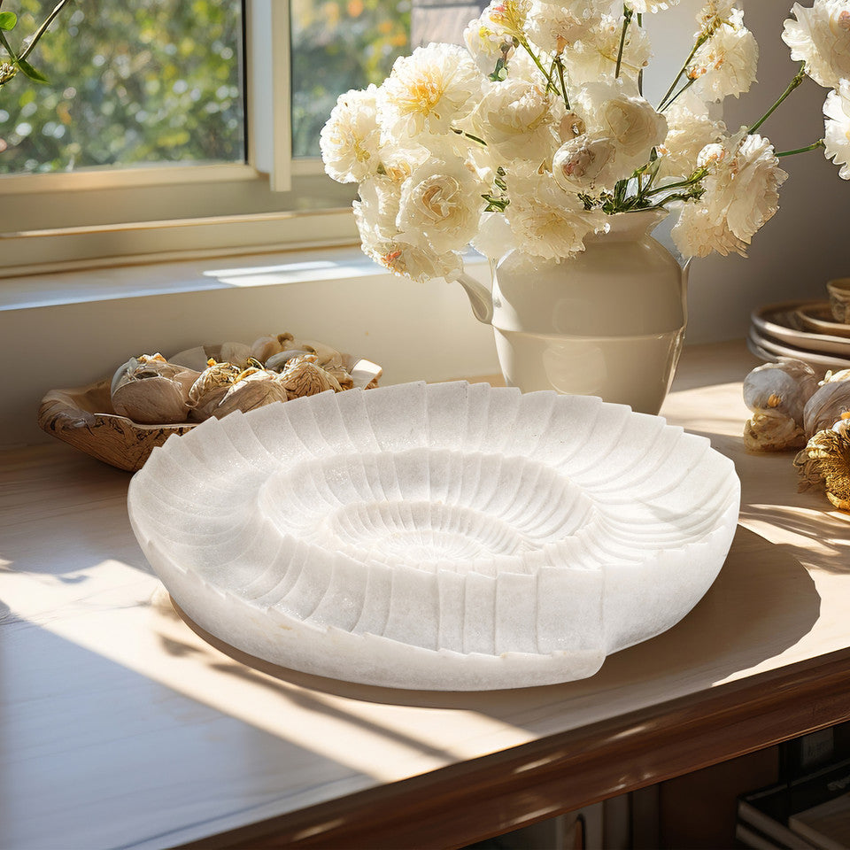 17" Shell Shape Decor Bowl