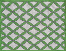 Diamonds Green Area Rug