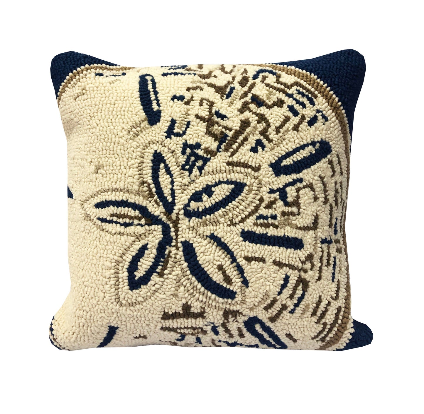 Sand Dollar Indigo Pillow