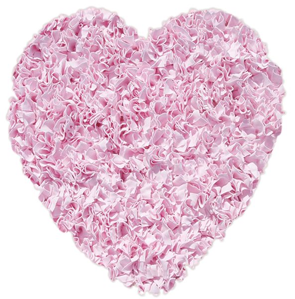 Shaggy Raggy Pink Area Rug