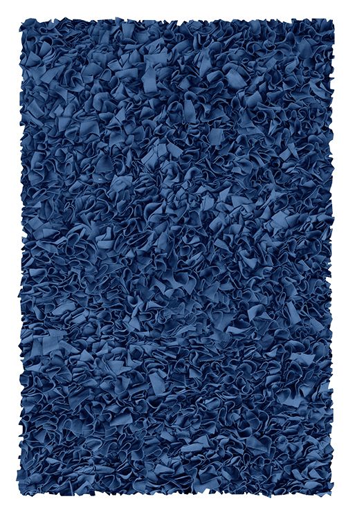 Shaggy Raggy D/Blue Area Rug