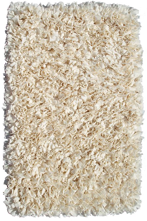 Shaggy Raggy Cream Area Rug