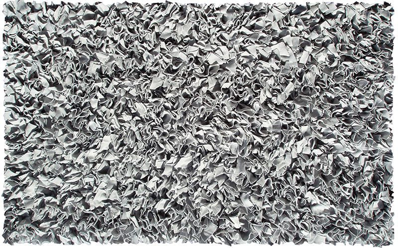 Shaggy Raggy Silver Area Rug