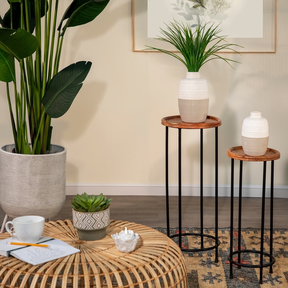 Beige Tribal Vase - Tall