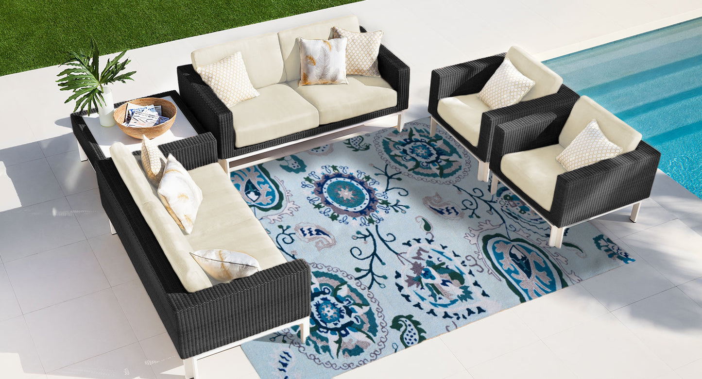 Suzano Blue Area Rug