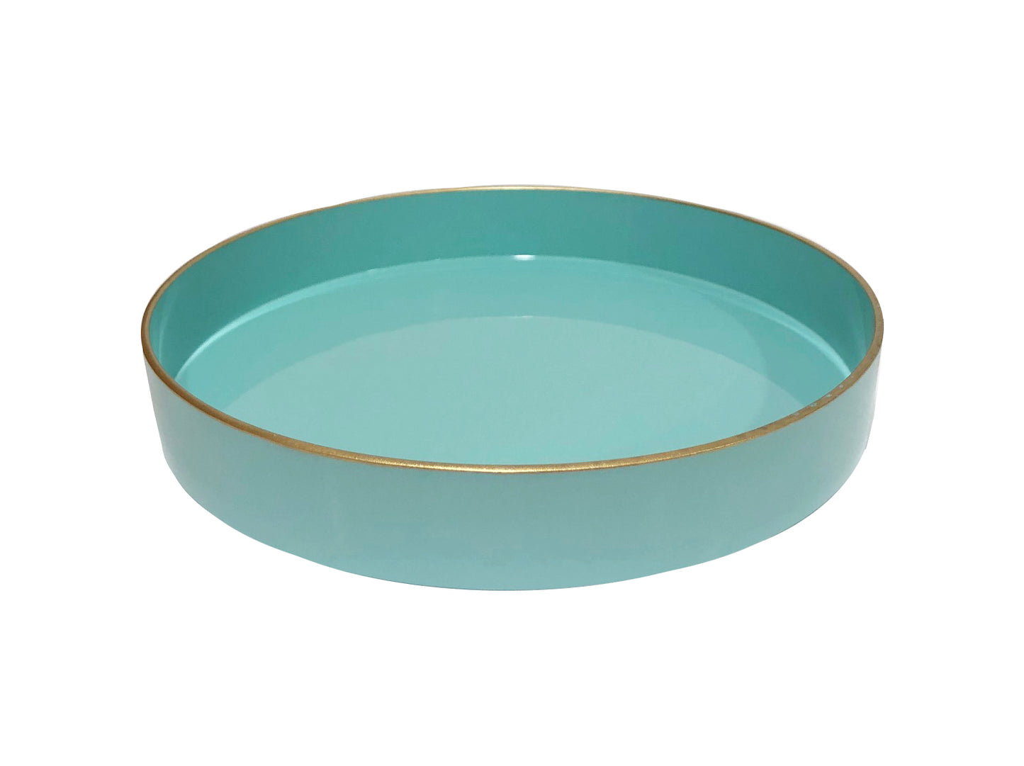 Blue Mimosa Round Tray
