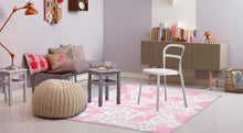 Multi Butterfly Pink Area Rug