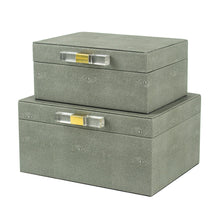 S/2 Glam Grey Boxes