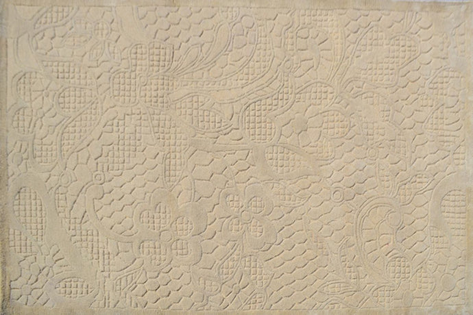 Laced White Area Rug
