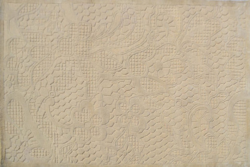 Laced White Area Rug