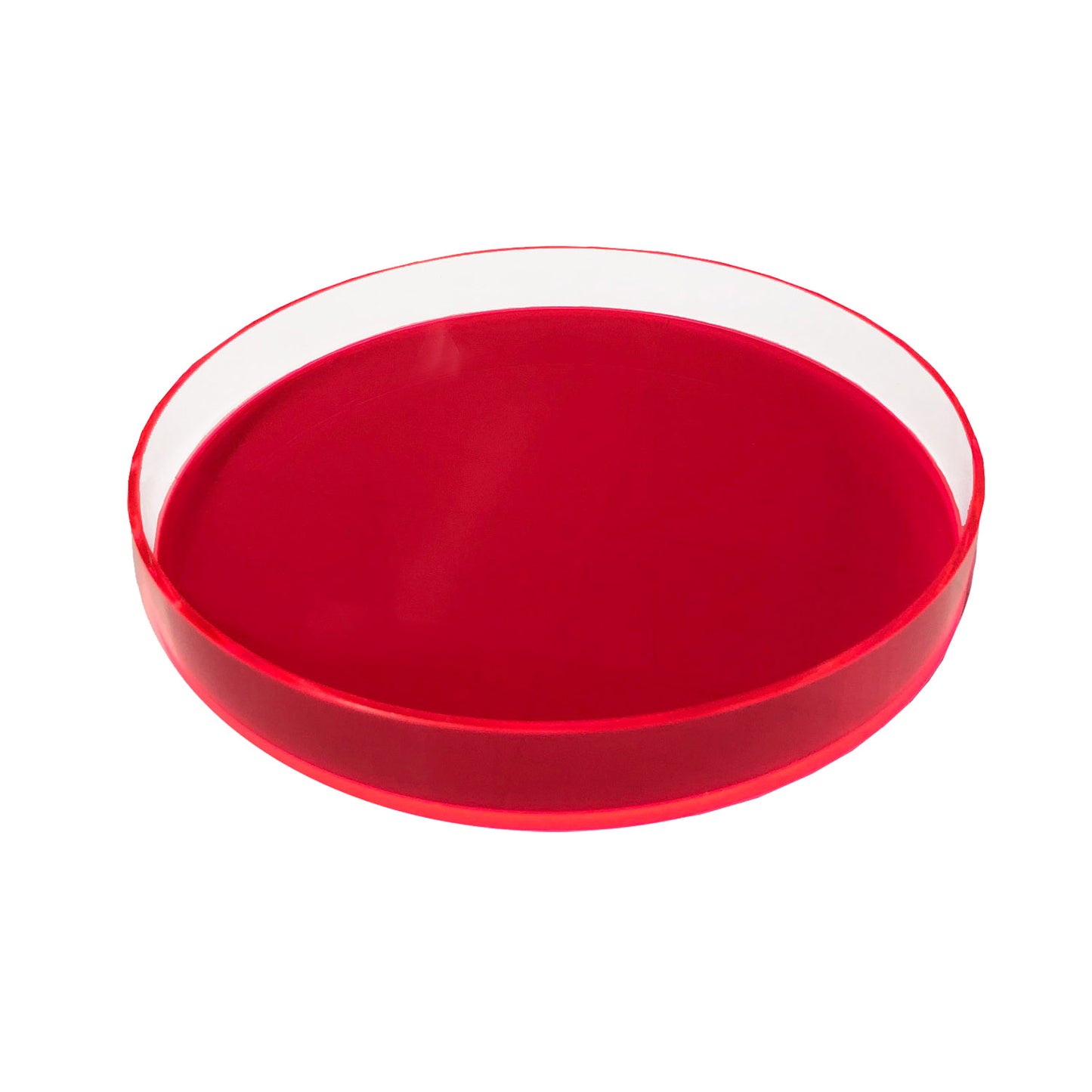 Round Lucite Tray