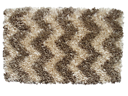 Shaggy Raggy Natural Chevrn Area Rug