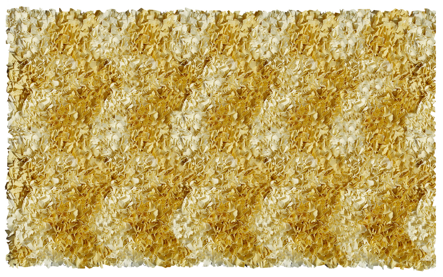 Shaggy Raggy Yellow Chevron Area Rug