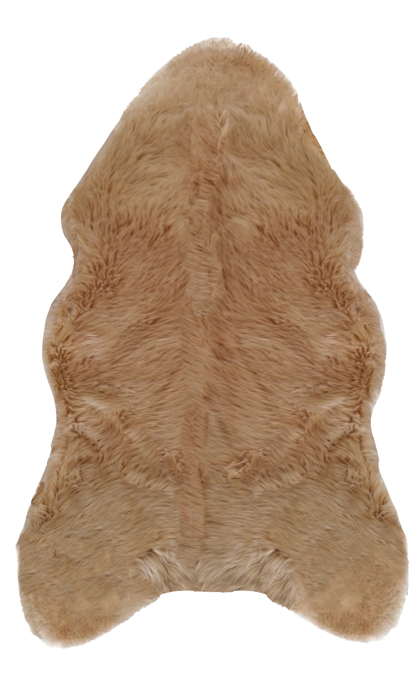 Tan Shape Faux Shag