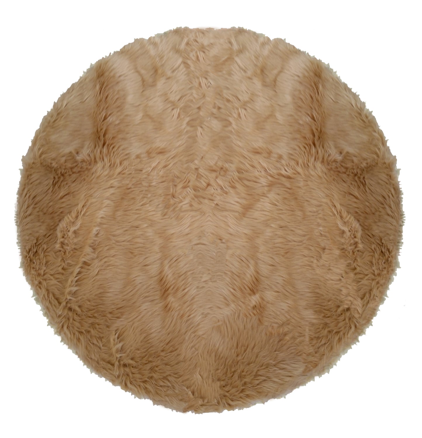 Tan Shape Faux Shag