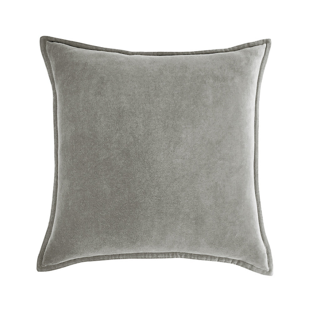 Throw Pillow Cover with 450g Insert, dark-grey, velvet, 20X20, Decorative Cushion