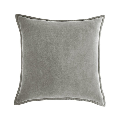 Throw Pillow Cover with 450g Insert, dark-grey, velvet, 20X20, Decorative Cushion