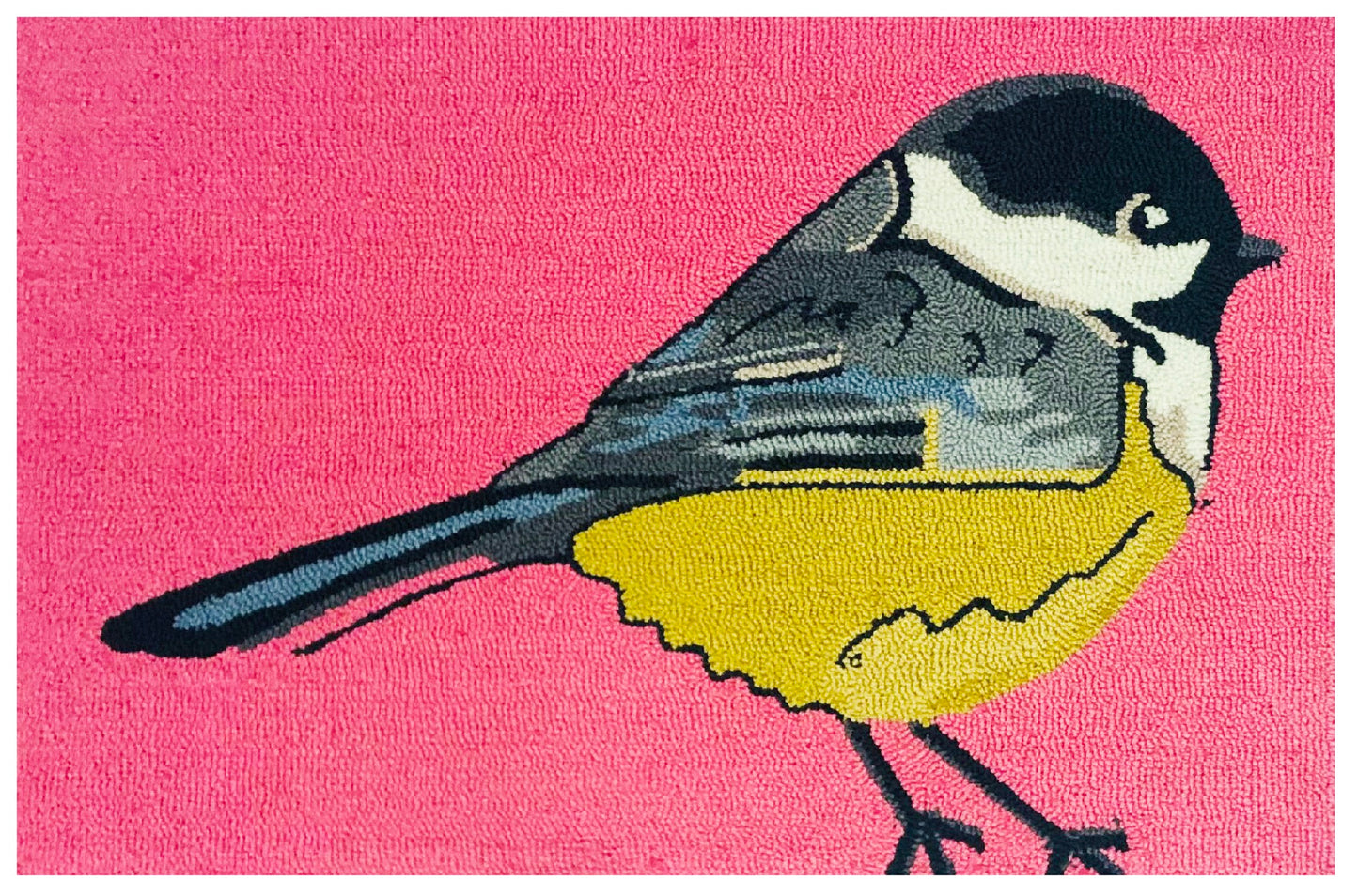 Chickadee Pink Rug/Doormat/Pillow