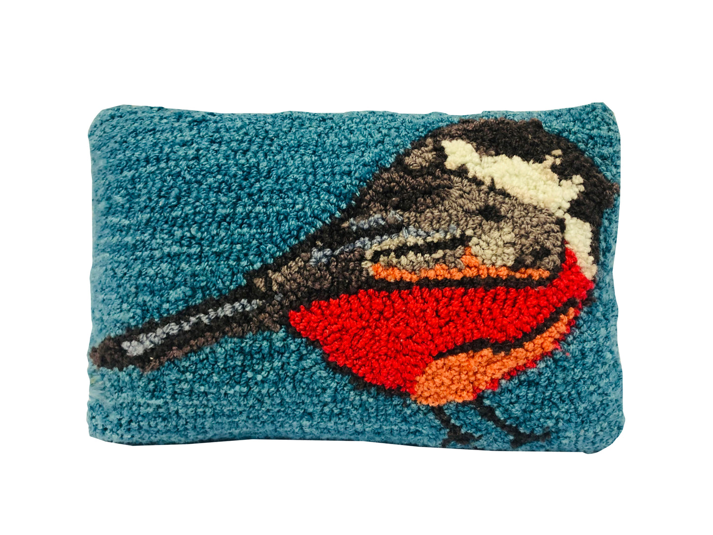 Chickadee Teal Rug/Doormat/Pillow