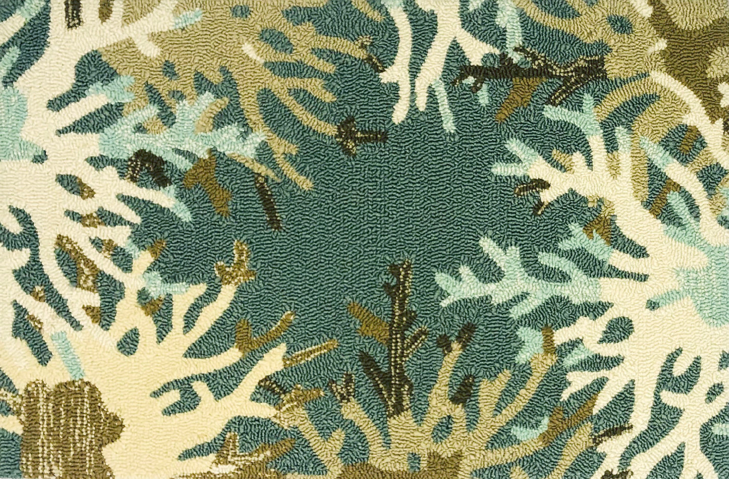 Coral Border Aqua