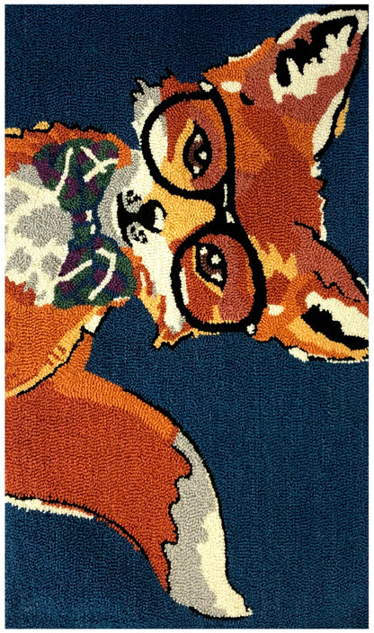 Dapper Fox Navy Doormat