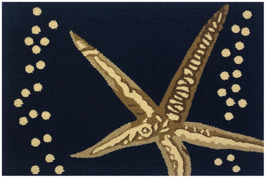 Starfish Indigo Rug/Doormat