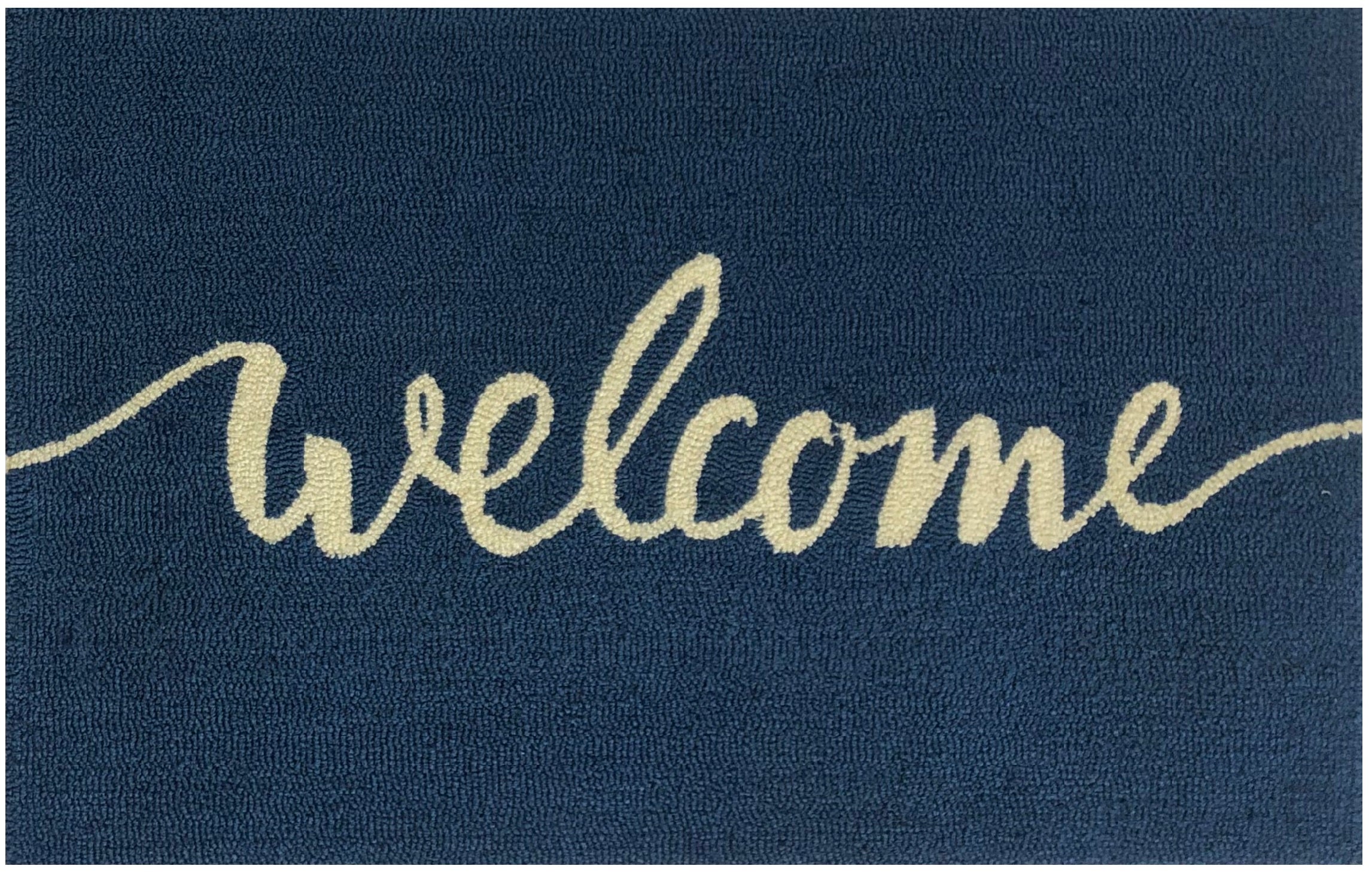 Welcome Script Blue – The Rug Market