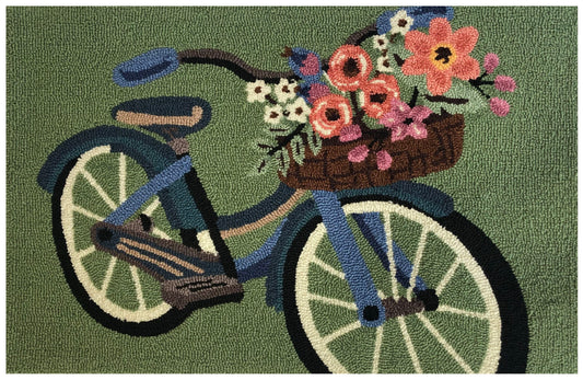 Blossom Bike Fern Rug/Doormat/Pllows