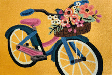 Blossom Bike Mustard Rug/Doormat