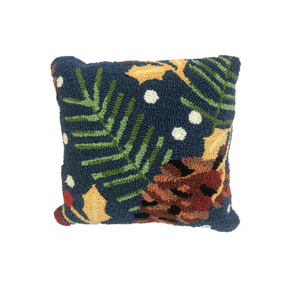 Happy Holly Indigo Rug/Doormat/Pillow