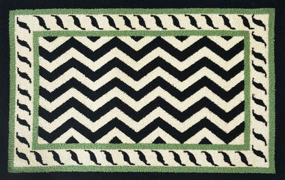 Uma Border Chevron Rug