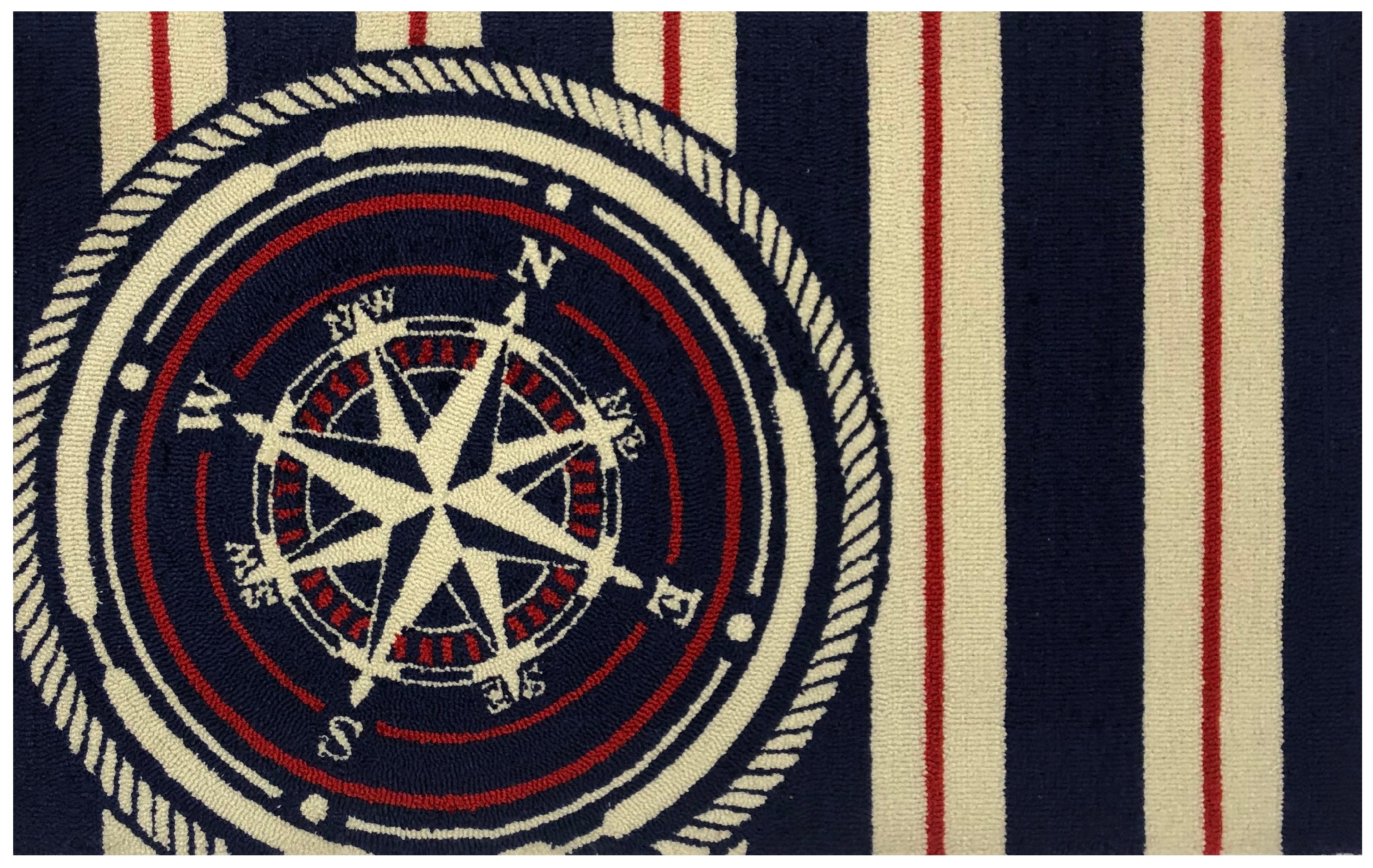 Nautical Compass Indoor/Outdoor Rug – The Rug Market
