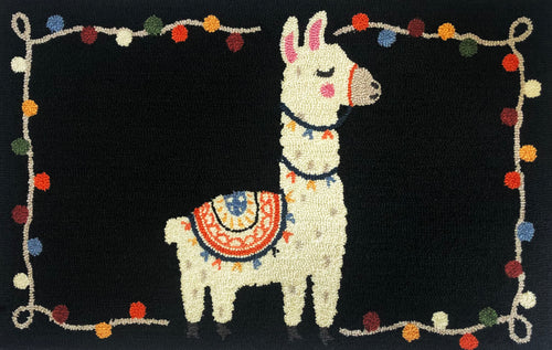 Craft Llama Black Rug/Doormat